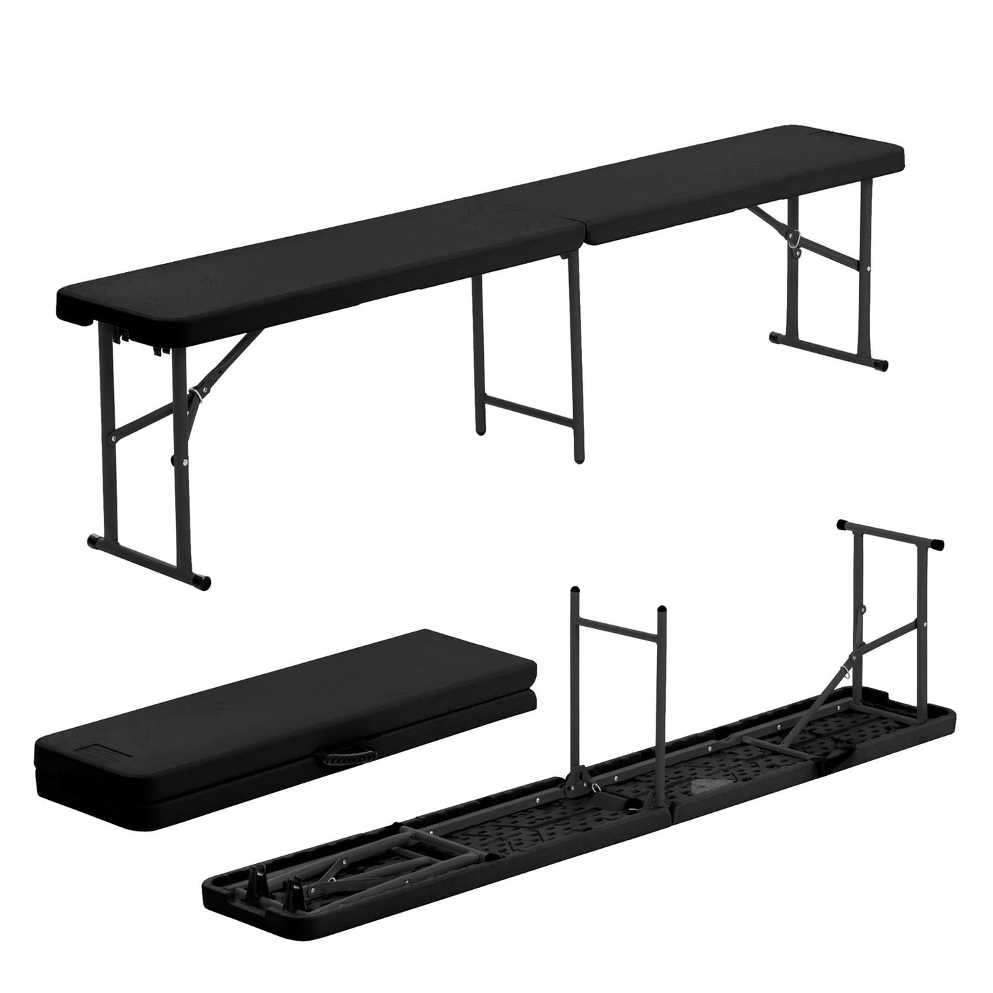 6 feet / 180cm Four Person Folding Trestle Bench
