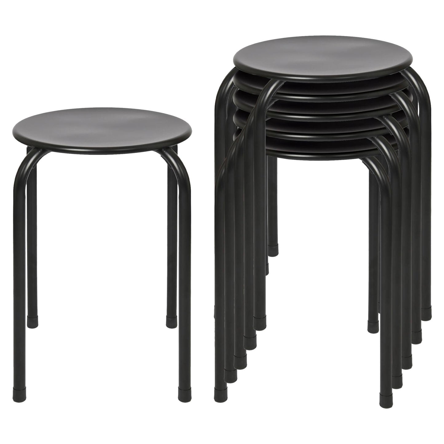 Metal Stacking Stools - Pack of 6