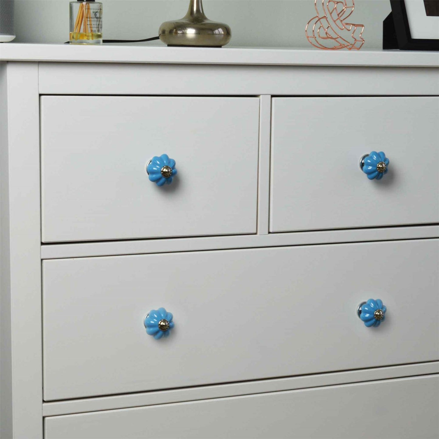 Floral Ceramic Cabinet Knob