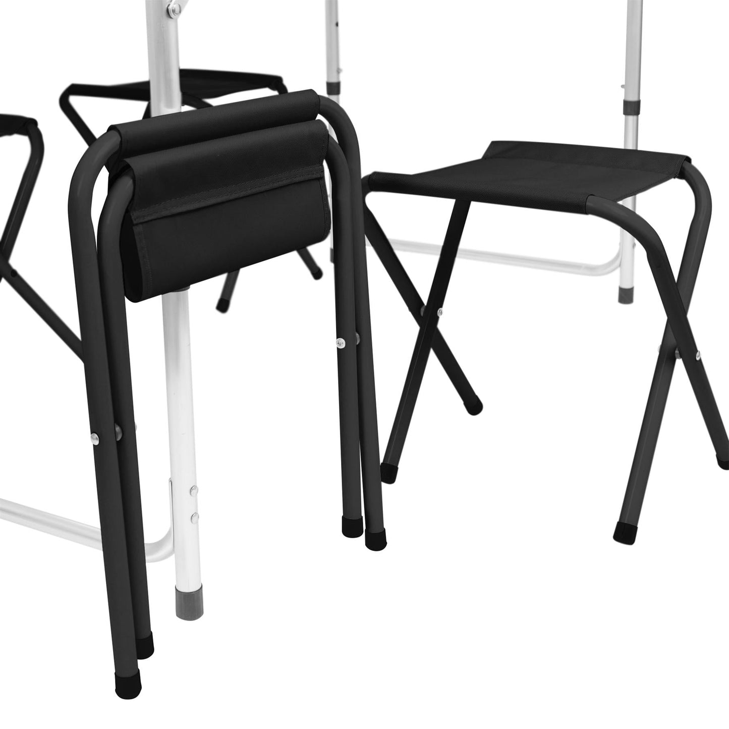 5 Piece Height Adjustable Folding Picnic Table & Chairs Set