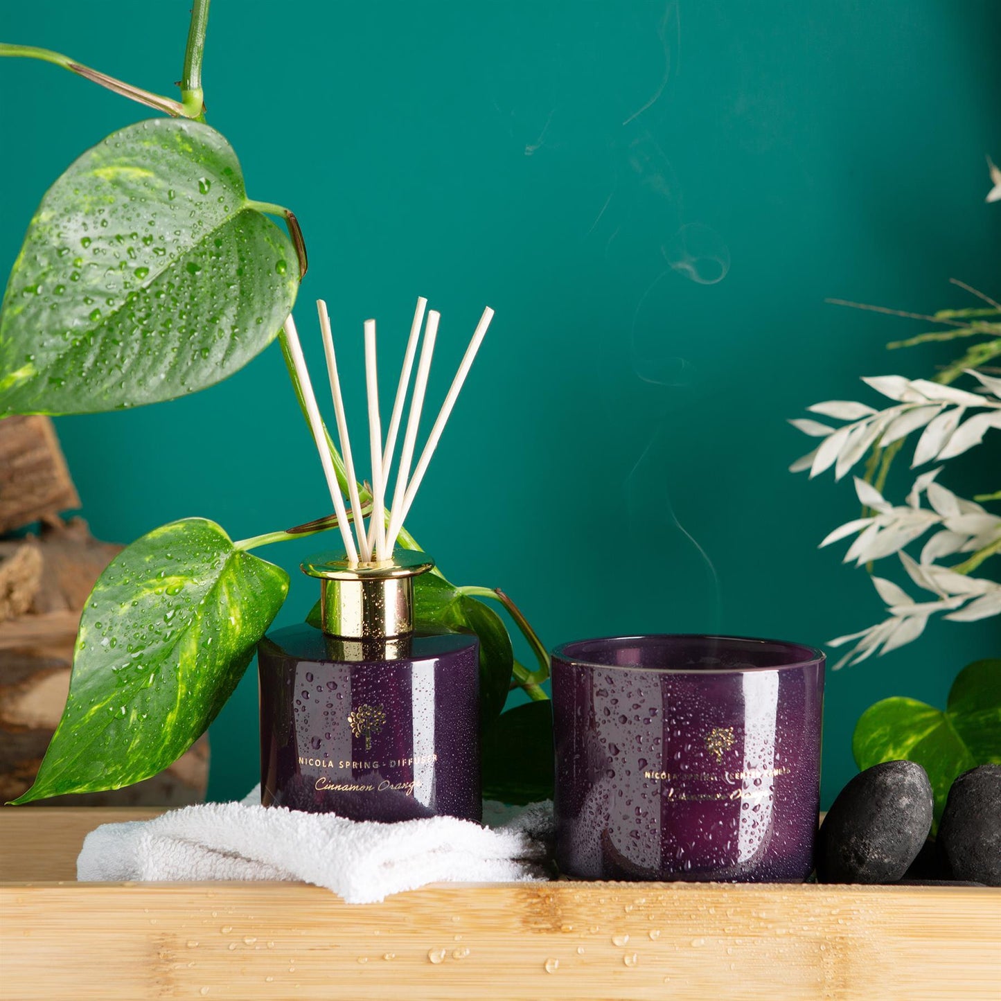 350g Double Wick Cinnamon Orange Soy Wax Scented Candle