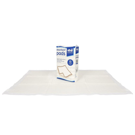 Disposable Incontinence Bed Pads - 60cm x 89cm - Pack of 10