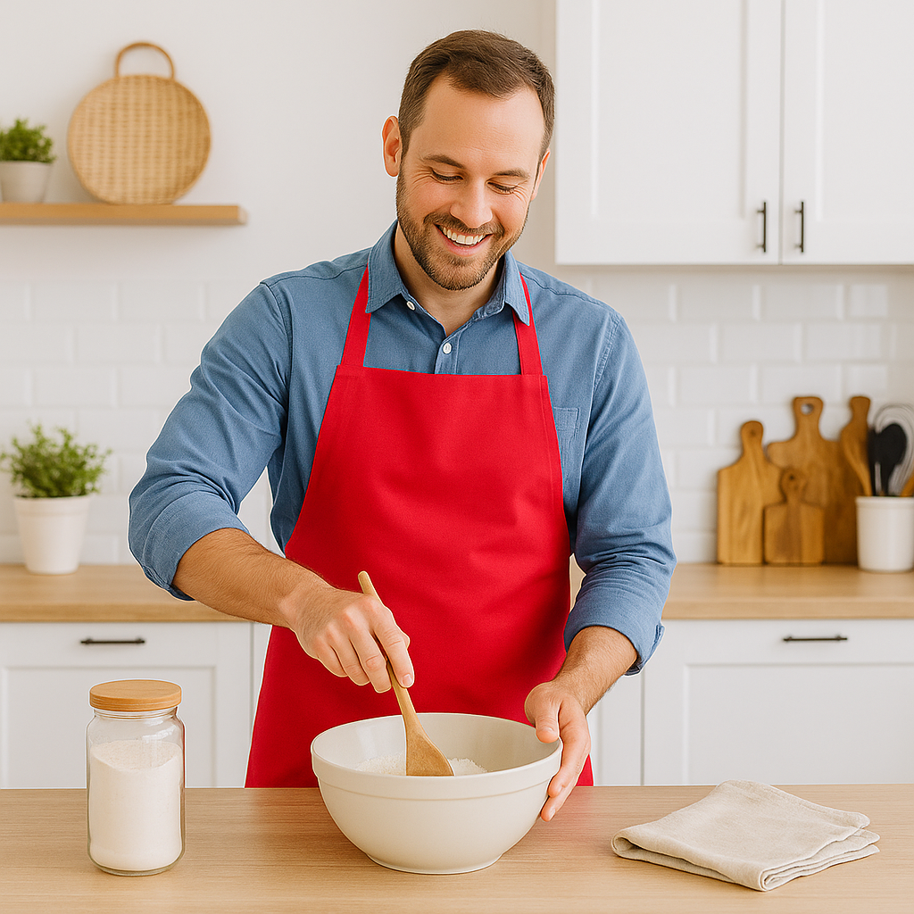 Cotton Kitchen Bib Apron - One Size