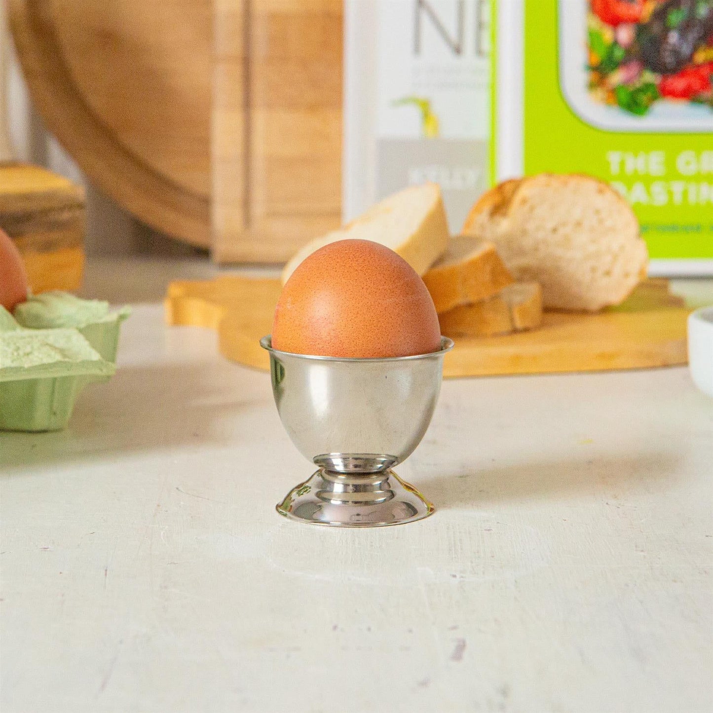 Stainless Steel Egg Cups - Pack of Six